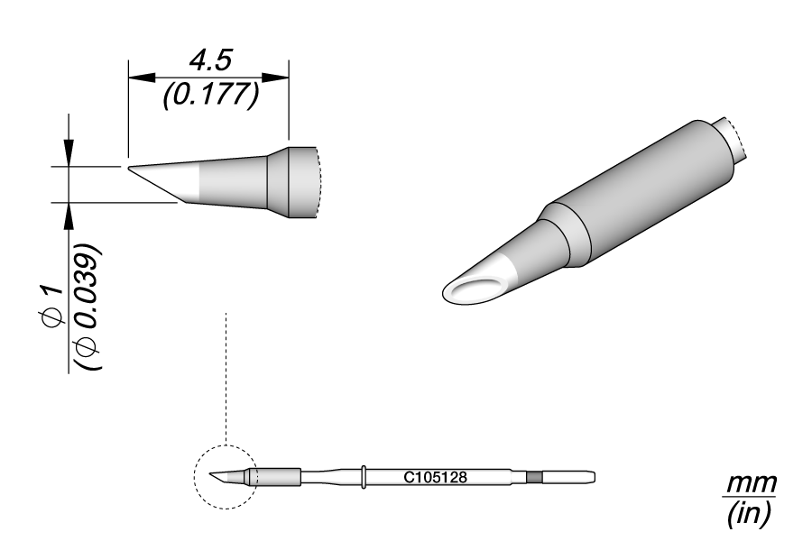 C105128 - Spoon Cartridge Ø 1